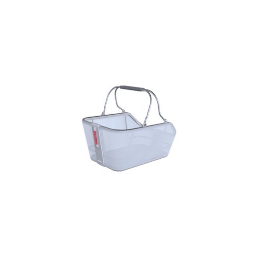 Cesta trasera BASIL "Cento Tech Fiber Nordlicht" MIK, azul plateado