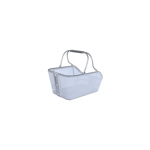 Cesta trasera BASIL "Cento Tech Fiber Nordlicht" MIK, azul plateado