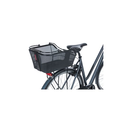 Cesta trasera BASIL "Cento Tech Fiber Nordlicht" MIK, negro sólido