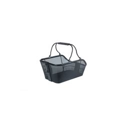 Cesta trasera BASIL "Cento Tech Fiber Nordlicht" MIK, negro sólido