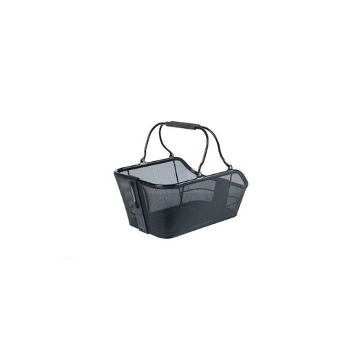 Cesta trasera BASIL "Cento Tech Fiber Nordlicht" MIK, negro sólido