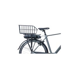 Cesta trasera BASIL "Cento" WSL, aluminio, 22L, negra