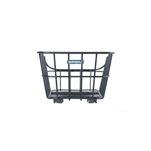 Cesta trasera BASIL "Cento" WSL, aluminio, 22L, negra