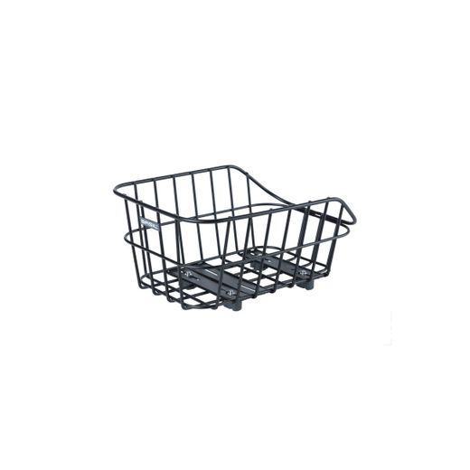 Cesta trasera BASIL "Cento" WSL, aluminio, 22L, negra