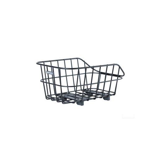 Cesta trasera BASIL "Cento" WSL, aluminio, 22L, negra