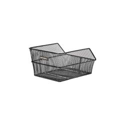 Cesta trasera "CENTO S", malla, para mochila escolar, negra