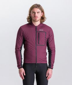 Chaqueta cortaviento Santini Alpha T Burgundhi