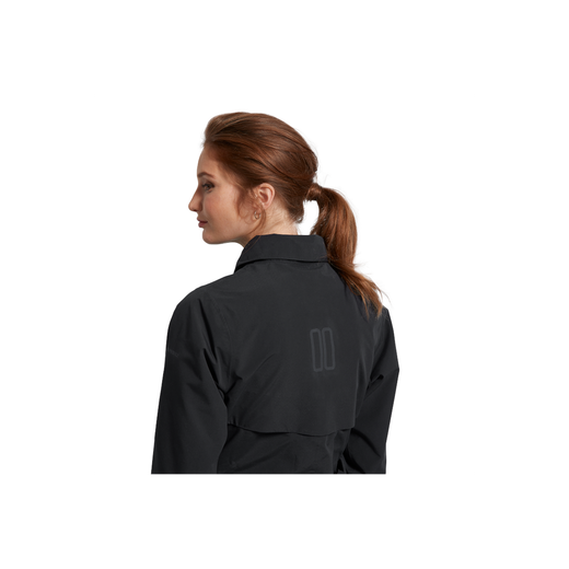 BASIL Women's "Mosse" trench-coat waterproof jacket, jet black, XXL