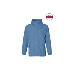 Chaqueta impermeable "Hoga" unisex, Azul horizonte, S