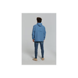 Chaqueta impermeable "Hoga" unisex, Azul horizonte, S