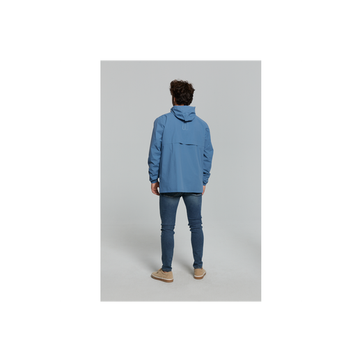 Chaqueta impermeable "Hoga" unisex, Azul horizonte, S