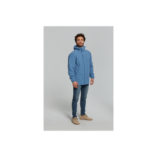 Chaqueta impermeable "Hoga" unisex, Azul horizonte, S