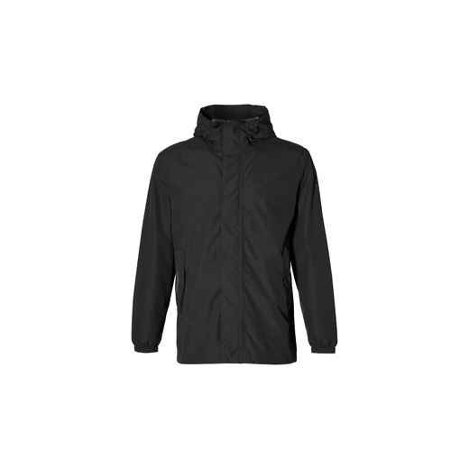 Chaqueta impermeable "Hoga" unisex, Negra, XL