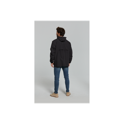Chaqueta impermeable "Hoga" unisex, Negra, XL