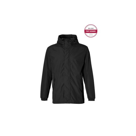 Chaqueta impermeable "Hoga" unisex, Negra, XL