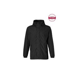 Chaqueta impermeable "Hoga" unisex, Negra, XXL