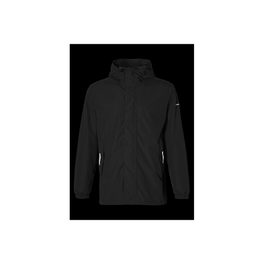 Chaqueta impermeable "Hoga" unisex, Negra, XXL