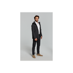 Chaqueta impermeable "Skane" para hombre, Negra, XXL