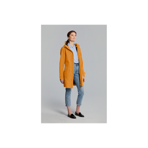 Chaqueta parka impermeable BASIL "Mosse" para mujer, Ocre, XS