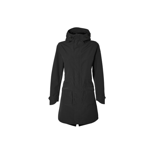Chaqueta parka impermeable "Mosse" Mujer, Negro, M
