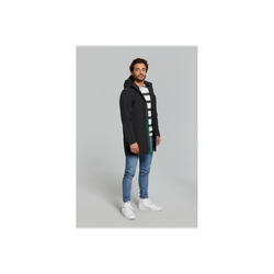 Chaqueta parka impermeable "Mosse" para hombre, Negro, S