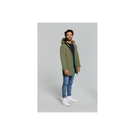 Chaqueta parka impermeable "Mosse" para hombre, Oliva, M