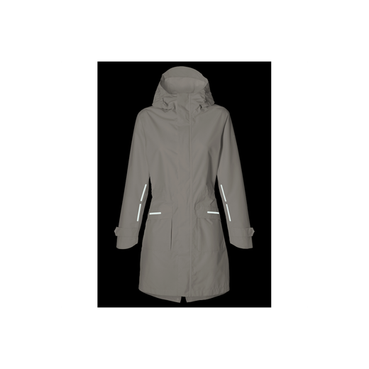 Chaqueta parka impermeable "Mosse" para mujer, Blanca, XL