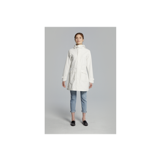 Chaqueta parka impermeable "Mosse" para mujer, Blanca, XS