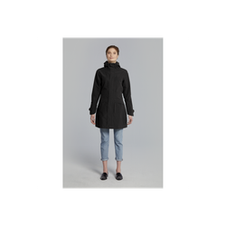 Chaqueta parka impermeable "Mosse" para mujer, Negra, XL