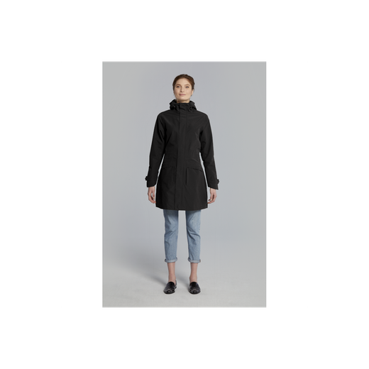 Chaqueta parka impermeable "Mosse" para mujer, Negra, XL