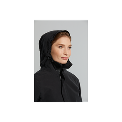 Chaqueta parka impermeable "Mosse" para mujer, Negra, XL