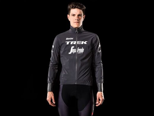 Veste xxl imperméable santini trek-segafredo team noir