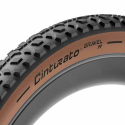 Tyre CINTURATO GRAVEL M - 650BX50, black brown (classic), Techwall gravel