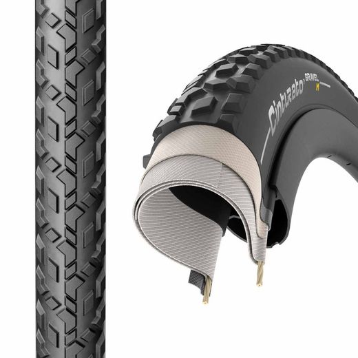 Tyre CINTURATO GRAVEL M - 650BX50, black brown (classic), Techwall gravel