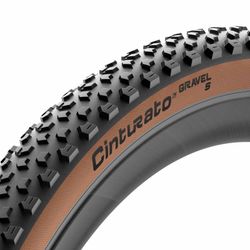 Tyre CINTURATO GRAVEL S - 700X40, black brown (classic), Techwall gravel
