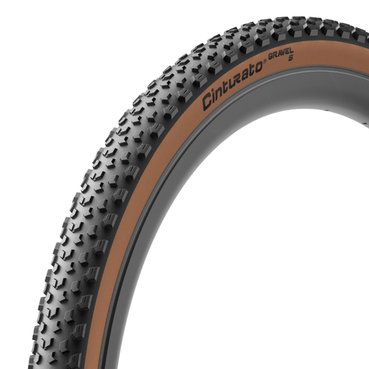Tyre CINTURATO GRAVEL S - 700X40, black brown (classic), Techwall gravel