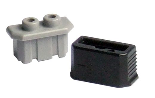 Conector y tapa de cable shimano para buje dinamo negro/gris