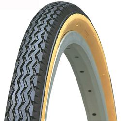 Neumático K133 - 24X1-3/8, negro blanco, rígido