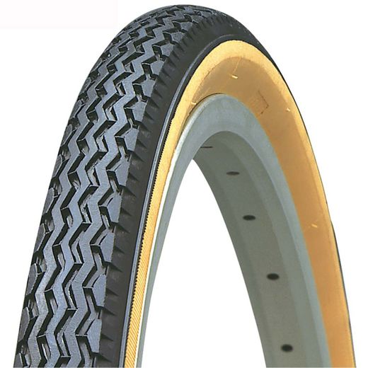 Neumático K133 - 24X1-3/8, negro blanco, rígido