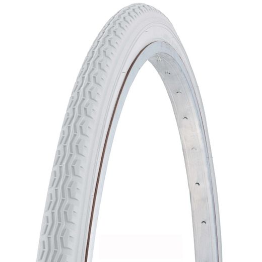Neumático K199 - 26X1-3/8, blanco, rígido