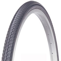 Neumático K199 - 26X1-3/8, negro blanco, rígido