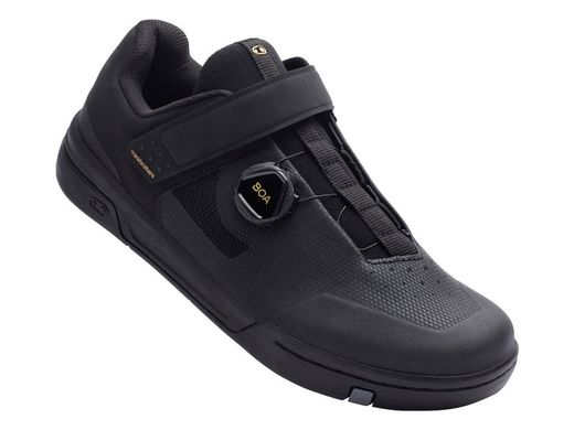 Crank brothers shoes stamp boa black / gold - black outsole 43