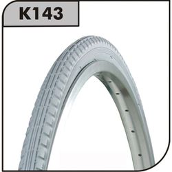 Neumático K143 - 24X1-3/8, gris, rígido