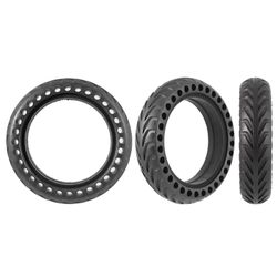 Pneu de trottinette électrique - 8 1/2 X 2, noir, nid d'abeille, intérieur Ø14cm