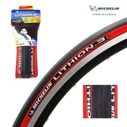 Tires michelin lithion 3 700x23 performance line folding red 23-622