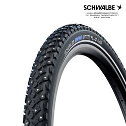 SCHWALBE MARATHON WINTER PLUS Perf, SmartGuard, TwinSkin 55-406 (20" )B/B+RT Steel Studs