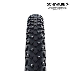 Tire schwalbe marathon winter plus 20x2.15 hs396 s-guard 144 nails wic folded black refl. 55-406