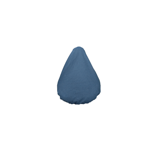 Couvre-selle ELEONORE, extra-large, anti pluie, reversible bleu marine/géométrique