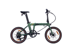 DAHON E-HEMINGWAY – Bicicleta Eléctrica Plegable 7 velocidades Verde Bosque