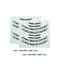 Decal bontrager aeolus comp disc anthracite/white front/rear